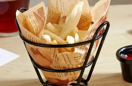 Snack Buckets Serving Platter – Iron Basket Restaurant Style Fry & Snack Serving Stand - Image 6