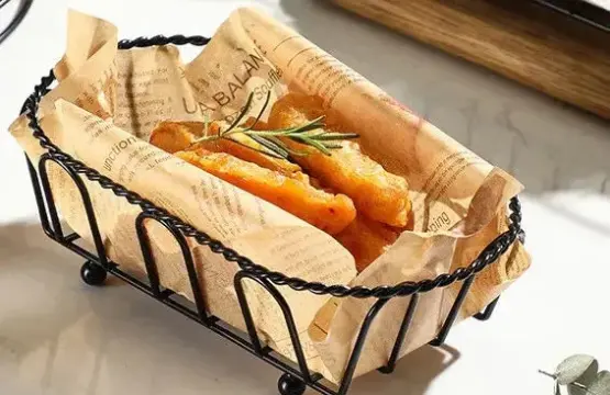Snack Buckets Serving Platter – Iron Basket Restaurant Style Fry & Snack Serving Stand - Image 7
