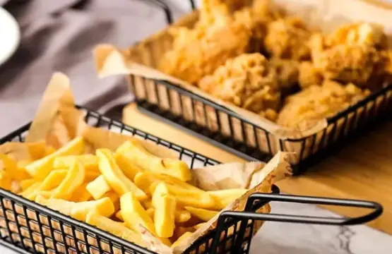 Snack Buckets Serving Platter – Iron Basket Restaurant Style Fry & Snack Serving Stand - Image 3