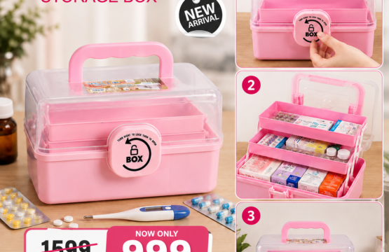Multi-Purpose Value Storage Box - Stackable Organizer for Home & Office