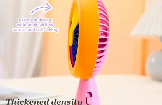 Mini Colorful Fan With Light - Image 4