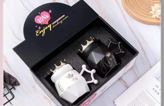 Couple Mugs Gift Set King & Queen Crowns - Image 2