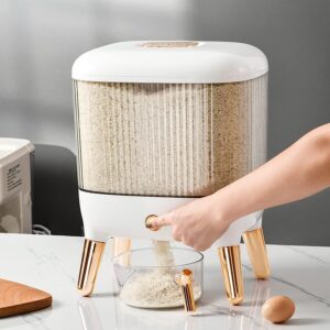 Large Capacity Rice Storage with Measuring Cup 10kg (4--3)