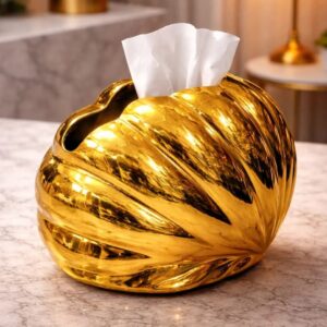 Luxury Plastic Shell Tissue Box (Random Color)