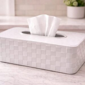 Luxury Textured Tissue Box Holder
