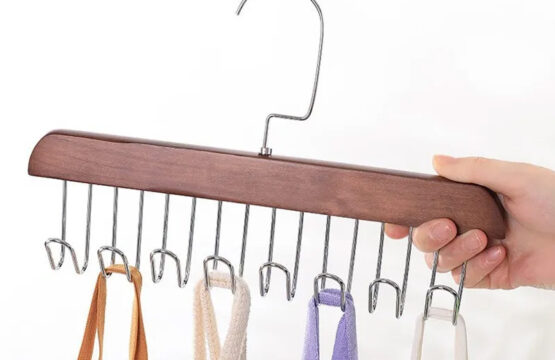 Multifunctional Solid Wood Clothes Hanger - Image 2