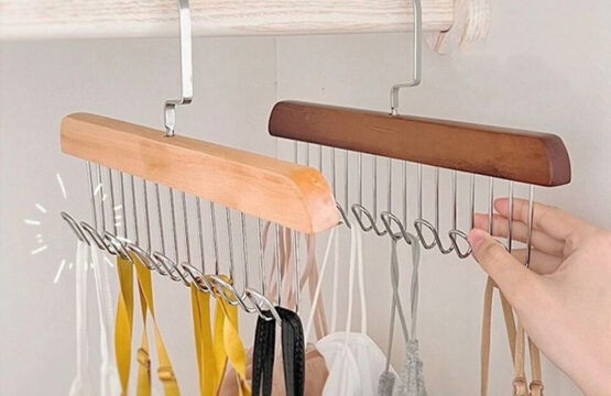 Multifunctional Solid Wood Clothes Hanger - Image 3