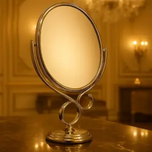 Double Sided Mirror – 360° Rotating Makeup Mirror