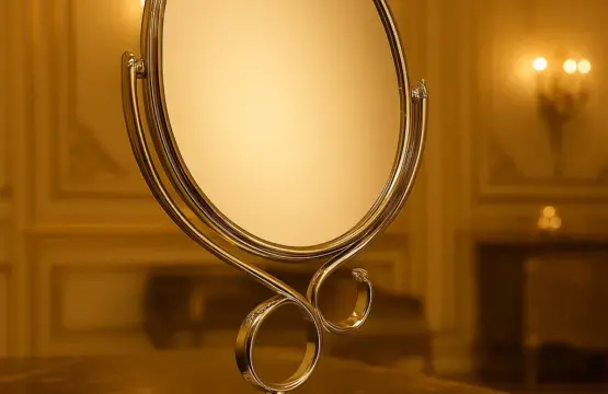 Double Sided Mirror – 360° Rotating Makeup Mirror