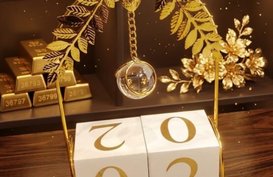 Golden Perpetual Block Calendar - Image 3