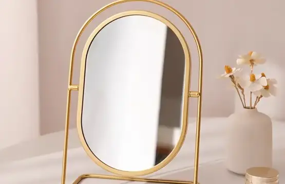 Rotatable Desktop Vanity Mirror Adjustable Makeup Mirror