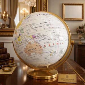 Terra Incognita: Premium Rotating World Map Globe (34 x 32CM)