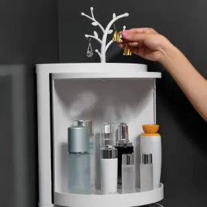 360° Rotating Triangle Corner Shelf