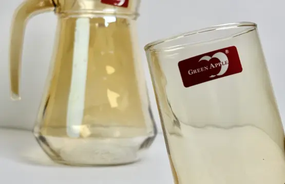 7 Piece Crystal Clear Glass Water Set