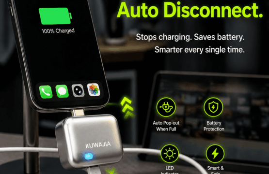 Kuwajia Auto Retract Charger | Fast Charging & Auto Eject Cable.