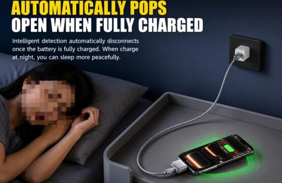 Kuwajia Auto Retract Charger | Fast Charging & Auto Eject Cable. - Image 3