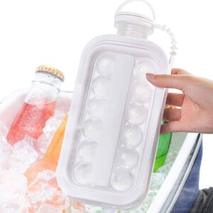 Portable Ice Ball Maker Bottle – 17 Ice Cubes